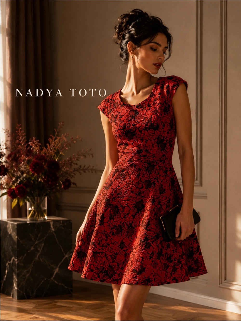 NADYA TOTO, the Romantic Jacquard dress!